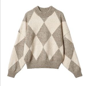 H&M Argyle Patterned Sweater